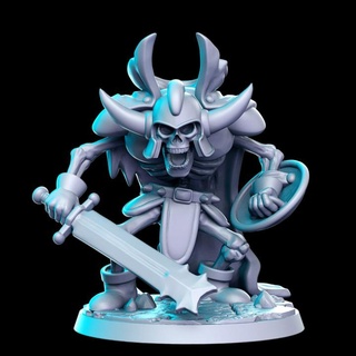 iskelet dövüşçü 32mm dnd rn Estudio oyuncaklar oyunlar masaüstü karakterler yaratıklar fantezi Evren yazı tahtası mağaza anime rpg 3d print model - Mito3D