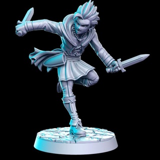 spike - 2 daggers adventurer 32mm dnd rn estudio Toys & Games Tabletop Characters Creatures Fantasy Universe Board Store rpg 3d print model - Mito3D