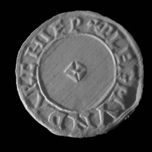 anglo saxônica moeda museu britânico londres scan 3d print model - Mito3D