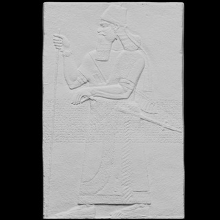 rei Ashurnasirpal ii Varredura mundo Europa Unidos reino Londres britânico museu pedra 3dprintable alívio fotogrametria assírio nimrud 3d print model - Mito3D