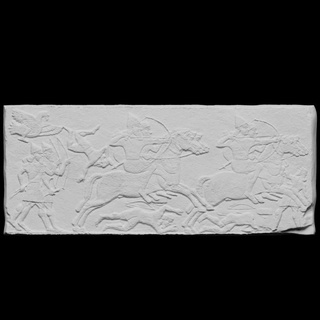 crossing river assyrian relief scan world Scan the World Europe United Kingdom London British Museum stone 3dprintable photogrammetry assyria 3d print model - Mito3D