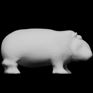 smaltato composizione ippopotamo scansione mondo Europa unito regno Londra Britannico Museo animale Egitto 3dprintable fotogrammetria 3d print model - Mito3D
