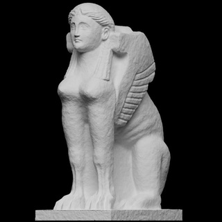 greco sfinge scansione mondo Europa unito regno Londra Britannico Museo Egitto calcolo 3dprintable fotogrammetria 3d print model - Mito3D