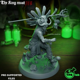 jhapira kaapua tpk lab Tabletop Characters & Creatures Store dragons dungeons human rpg miniature witch tabletop warlock d&d native 32mm druid sorcerer ttrpg voodoo witchdoctor 3d print model - Mito3D