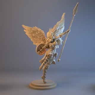 brunhilde - valkyrie claudia rodriguez Tabletop Characters & Creatures stl beautiful female wargames woman 32mm 75mm valhalla womanminiature beauti vakyrie valquiria walkyrie 3d print model - Mito3D