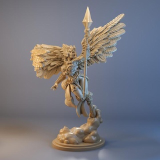 geiravour valkyrie claudia rodriguez Tabletop Characters & Creatures female wargames woman 32mm 75mm valhalla supported valquiria walkyrie femalesculpture 3d print model - Mito3D