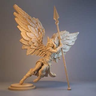 gondull valkyrie claudia rodriguez Tabletop Characters & Creatures stl beautiful female mythology wargames woman 32mm 75mm norsemythology valhalla supported beauti walkyrie femalsculpture 3d print model - Mito3D