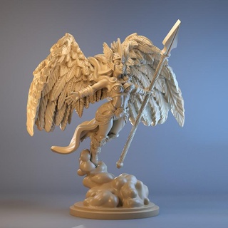 gunnr valkyrie claudia rodriguez Tabletop Characters & Creatures beautiful fantasy female mythology wargames woman 75mm norsemythology valhalla beauti 32m walkyrie 3d print model - Mito3D