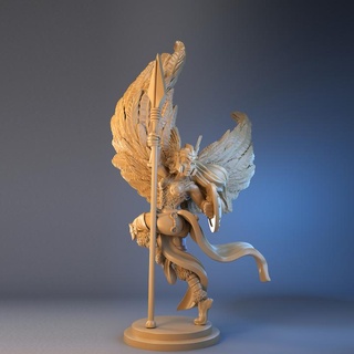herja-valkyrie claudia rodriguez Tabletop Characters & Creatures beautiful fantasy mythology wargames woman valkyrie 32mm 75mm norsemythology valhalla beauti walkyrie herja 3d print model - Mito3D