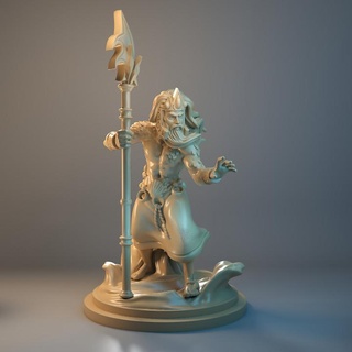 njord god valhalla claudia rodriguez Tabletop Characters & Creatures man mythology wargames warrior thor 32mm 75mm norsemythology presupported supported godsea 3d print model - Mito3D