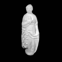figura feminina segurando flor museu britânico londres scan 3d print model - Mito3D