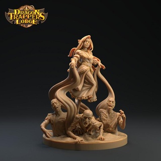 ethel reenus ghost girl - presupported dragon trappers lodge Tabletop Characters & Creatures Store dungeons fantasy female halloween rpg scary spooky undead woman zombie dead zombies graveyard dnd ethereal 3d print model - Mito3D