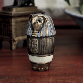 egyptian canopic jar - horus design gadgetworks Home & Garden Store accessories box dice egypt lid storage tomb hawk trinket dm 3d print model - Mito3D