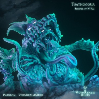 tsathoggua sleeper n'kai voidrealm minis Tabletop Characters & Creatures Store demon bat god horror warhammer death cosmic kingdom age cthulhu daemon lovecraft chaos toad nurgle mythos outer sigmar 3d print model - Mito3D
