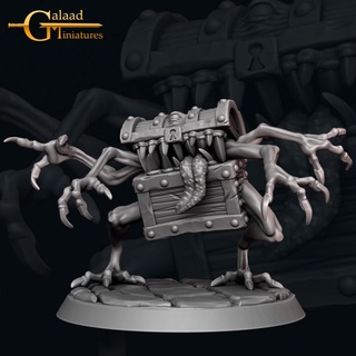 mimic chest galaad miniatures Tabletop Characters & Creatures Store dragon hero mini monster roleplay tabletop trap dungeon encounter supported 3d print model - Mito3D