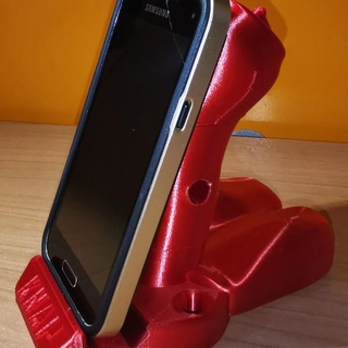 gorro bengala fabio cão Móvel phone ficar pé telefono botão 3d print model - Mito3D