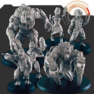 sci-fi alien hive set support-free evan carothers Tabletop Characters & Creatures Store infected 3d print model - Mito3D