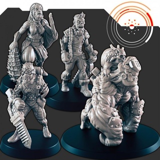sci-fi kyton space ghouls support-free evan carothers Tabletop Characters & Creatures Store supportless scifi 3d print model - Mito3D