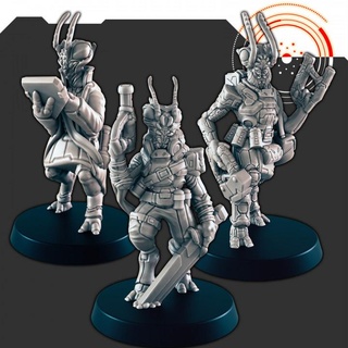 sci-fi insectoid aliens support-free evan carothers Tabletop Characters & Creatures Store alien supportless shirren 3d print model - Mito3D