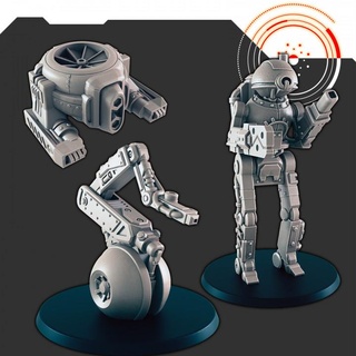 sci-fi factory repair bots support-free evan carothers Tabletop Characters & Creatures Sci-Fi Universe Store industrial supportless scifi bot 3d print model - Mito3D