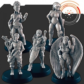 sci fi fodão senhoras support free evan carothers tampo mesa personagens criaturas loja suporte mulheres 3d print model - Mito3D