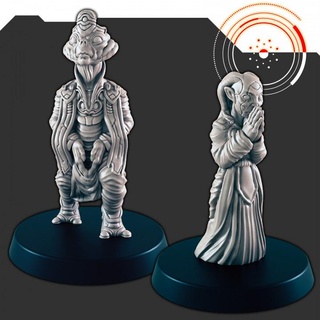 sci-fi religious alien zealots support-free evan carothers Tabletop Characters & Creatures Store supportless scifi zealot 3d print model - Mito3D