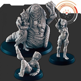 sci-fi crime boss dancers support-free evan carothers Tabletop Characters & Creatures Store dancer supportless crimeboss 3d print model - Mito3D