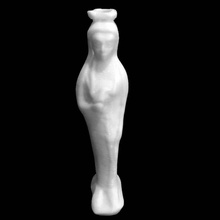 scent bottle depicting woman holding dove british museum london scan 3d print model - Mito3D