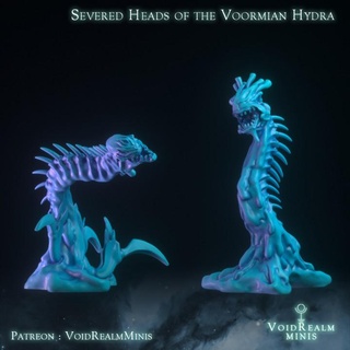 formless spawn - severed heads head variants voidrealm minis Tabletop Characters & Creatures Store horror monster snake cosmic cthulhu ooze slime serpent mythos eldritch tsathoggua 3d print model - Mito3D