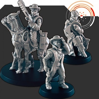 sci-fi space cowboy support-free evan carothers Tabletop Characters & Creatures Store supportless scifi 3d print model - Mito3D