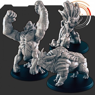 sci fi alieno bestie impostato 2 support free evan carothers tavolo personaggi creature negozio bestia creatura supporto scifi 3d print model - Mito3D