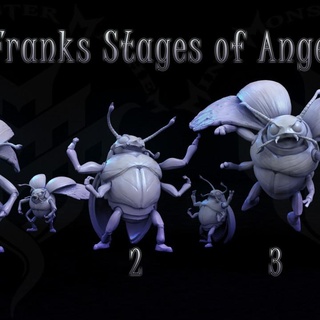 franc Dame punaise cogneur mini monstre grabuge table personnages créatures boutique créature fantaisie figurine jeu insecte miniature Pixar colère 5e scénario 3d print model - Mito3D
