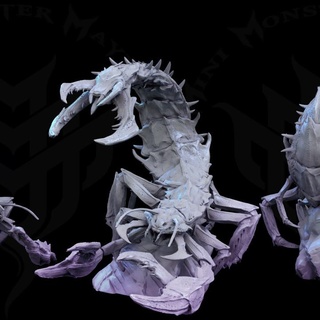 mort harceleur Scorpion hybride mini monstre grabuge table personnages créatures boutique punaise créature fantaisie figurine jeu insecte miniature dnd 5e toxique scénario 3d print model - Mito3D