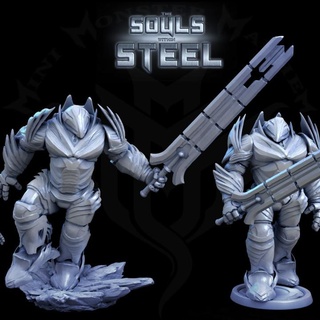 steel titans 2 poses mini monster mayhem Tabletop Characters & Creatures Store fantasy figurine gaming machine robot rpg heavy miniature mech tabletop cyborg living armored construct 5e warforged eberron 4e 3d print model - Mito3D