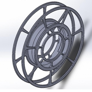 filamento bobina dariusz filippine ricambio parti costruire 3D stampante titolare supporto rotolo 3d print model - Mito3D