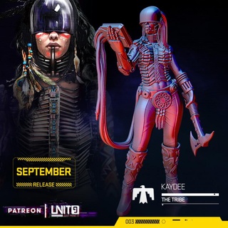 cyberpunk - kaydee tribe unit9 Tabletop Characters & Creatures Sci-Fi Universe Board Games Store miniatures rpg scifi boardgame wargame patreon 28mm 32mm tabletopgame skirmishgame 3d print model - Mito3D