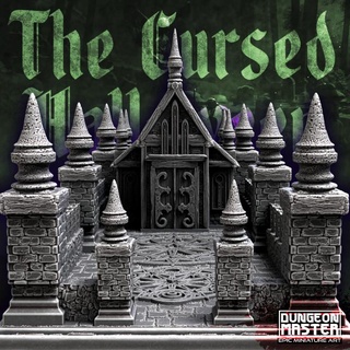cursed graveyard dungeon master Tabletop 3D Printable Terrain Store collection terrain d&d dungeonmaster 3d print model - Mito3D