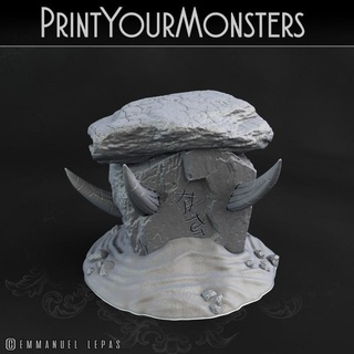 désert Roche imprimervos monstres table personnages créatures boutique impression Patreon Emmanuel prise charge 3d print model - Mito3D