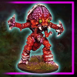 gigante bugs cerebrais vermelho nebular tampo mesa personagens criaturas loja estrangeiro cérebro erro retro psíquico 3d print model - Mito3D