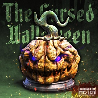 demon pumpkin updated dungeon master Tabletop Characters & Creatures Store halloween props dungeonmaster 3d print model - Mito3D