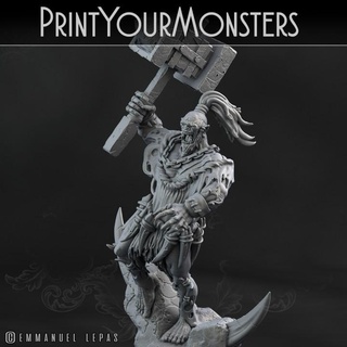mauler printyourmonsters Tischplatte Zeichen Kreaturen Geschäft drucken Wüste Ork Monster Orks Patreon Emmanuel Loslassen unterstützt 3d print model - Mito3D