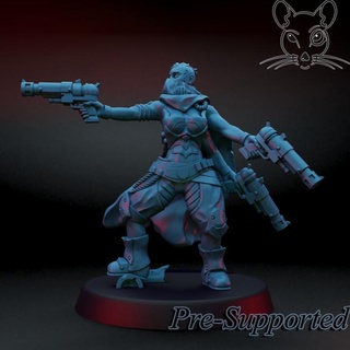 kelya tirador hombre rata fragua mesa caracteres criaturas Tienda martillo guerra comerciante skaven necomunda 3d print model - Mito3D