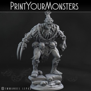 warrior printyourmonsters Tabletop Characters & Creatures Store print desert orc monsters orcs patreon emmanuel lepas supported 3d print model - Mito3D