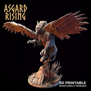 griffin presupported asgard rising miniatures Store beast monster wings gryffon gryffin 3d print model - Mito3D