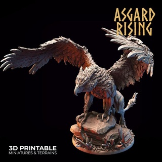 griffin b presupported asgard rising miniatures Store boss 3d print model - Mito3D
