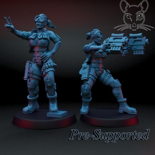 uygulayıcı Elen fare adam dövme masaüstü karakterler yaratıklar mağaza Warhammer Necromunda Skaven tader 3d print model - Mito3D