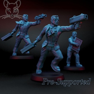 den fare adam dövme masaüstü karakterler yaratıklar mağaza sci fi Warhammer Necromunda tüccar Skaven köpürmek 3d print model - Mito3D