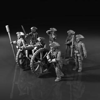 seven years war swedish artillery bear studios Tabletop Characters & Creatures Store historical 28mm black powder honours warlord games sharp practice army pomeranian 3d print model - Mito3D