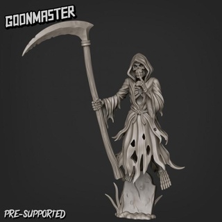 grim reaper 1 goon master Tabletop Characters & Creatures Store bones ghost rpg skeleton skull undead wargaming miniature death wraith hollow dnd scyth 3d print model - Mito3D