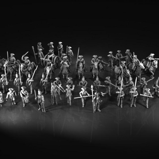 années guerre suédois armée ours studios table personnages créatures boutique historique 28mm paquet noir poudre honneurs tranchant entraine guerrier Jeux 3d print model - Mito3D